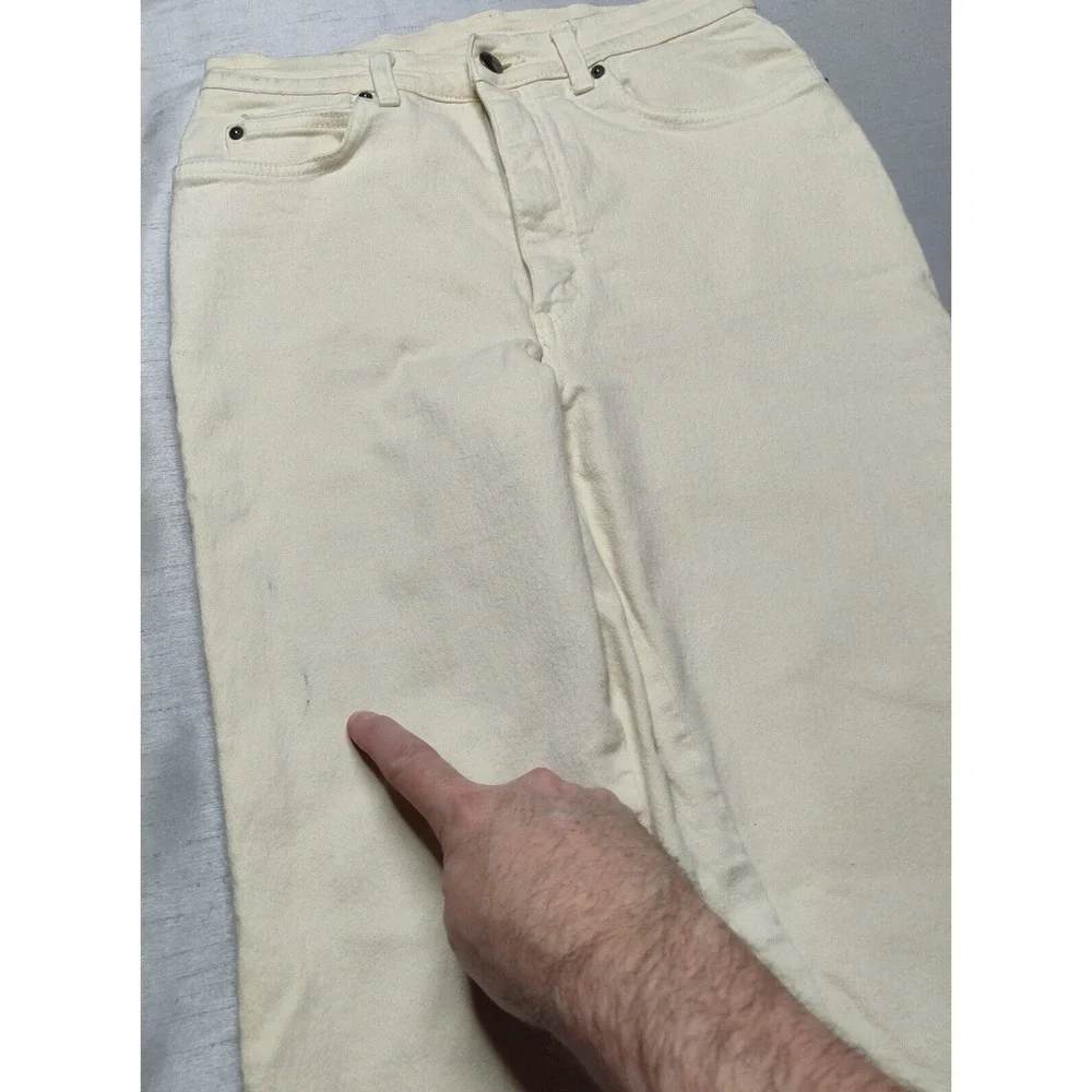 EDWIN SAVANNAH STRETCH Men 31X31 Cream‎ Denim Jeans Made In Japan